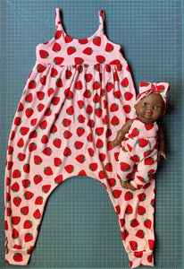 Dolly and me Strawberry romper